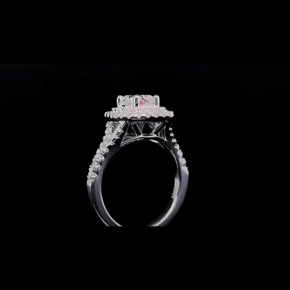Halo Diamond Engagement Ring